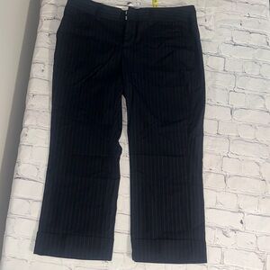 NWT! GAP womens Dark Pinstripe Trousers
